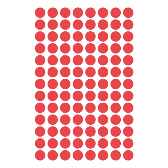 Slika pojedinačni list, Artikal: 3010, Oznake, Format: ⌀ 8 mm, 104 oznake/list?