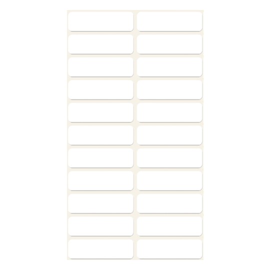 Slika pojedinačni list, Članak: 3044, Višenamjenske etikete, Format: 32 x 10 mm, 22 etiketa/list?