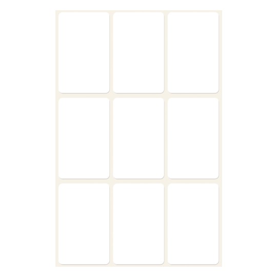 Slika pojedinačni list, Artikl: 3045, Višenamjenske etikete, Format: 38 x 24 mm, 9 etiketa/ list?