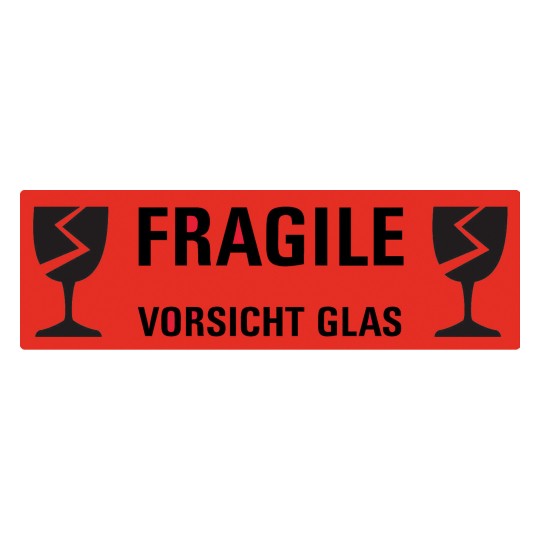 Slika pojedinačnog lista, artikl: 3050, upozoravajuće naljepnice, format: 119 x 38 mm, 2 naljepnice/ list?