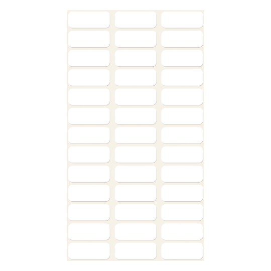 Slika pojedinačnog lista, Članak: 3073, Višenamjenske naljepnice, Format: 20 x 8 mm, 39 naljepnica/list?
