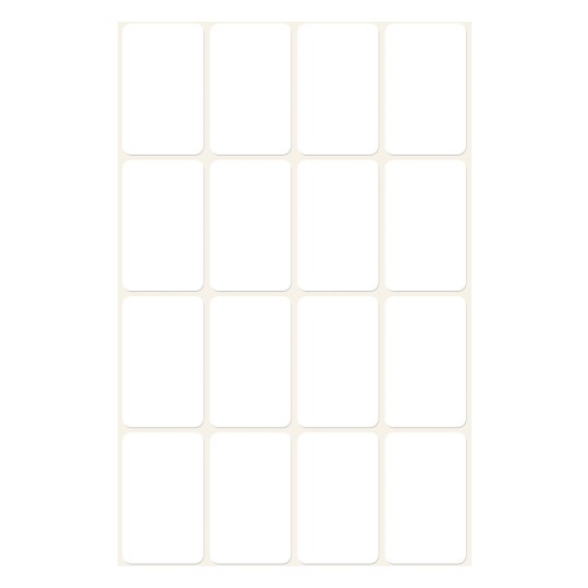 Slika pojedinačni list, Članak: 3074, višenamjenske etikete, Format: 29 x 18 mm, 16 etiketa/list?