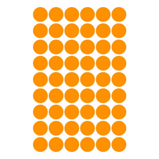 Prikaz pojedinačnog lista, artikl: 3148, oznake, format: ⌀ 12 mm, 54 oznaka/po listu?