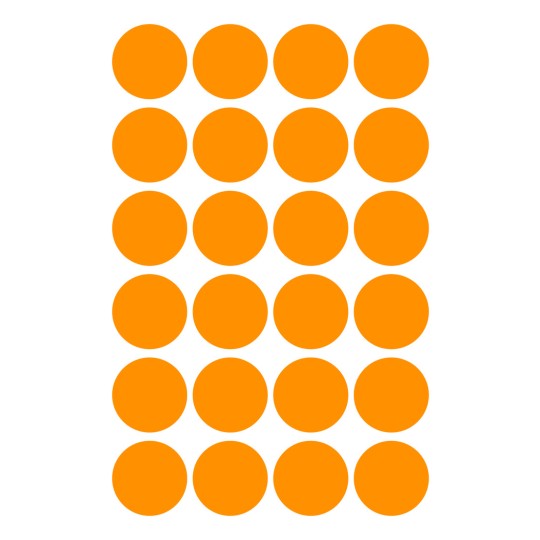 Slika pojedinačnog lista, Artikl: 3173, oznake, Format: ⌀ 18 mm, 24 oznake/ list?