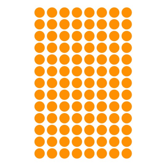 Slika pojedinačnog lista, artikl: 3178, oznake, format: ⌀ 8 mm, 104 oznake/ list?