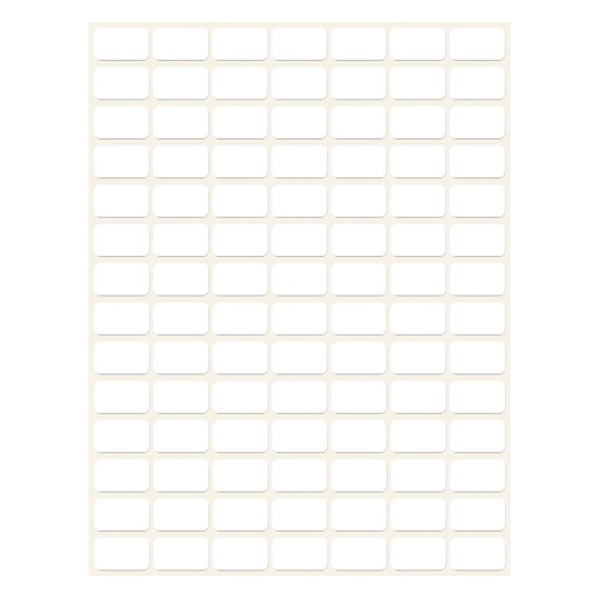 Slika pojedinačni list, artikl: 3311, višenamjenske etikete, format: 16 x 9 mm, 98 etiketa/list?
