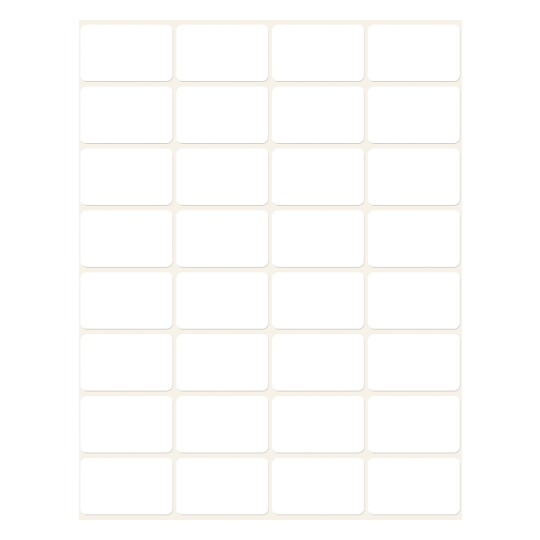 Slika pojedinačni list, Artikal: 3319, višenamjenske etikete, format: 29 x 18 mm, 32 etikete/list?