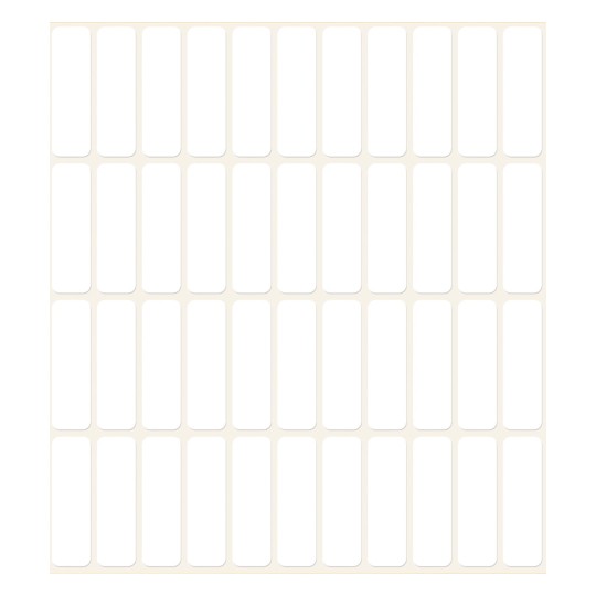 Slika pojedinačnog lista, artikal: 3320, višenamjenske naljepnice, format: 32 x 10 mm, 44 naljepnice/ark?