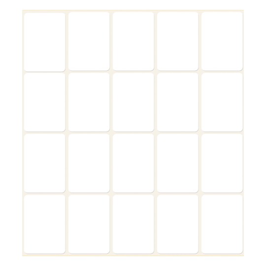 Slika pojedinačnog lista, Artikl: 3321, Višenamjenske naljepnice, Format: 32 x 23 mm, 20 naljepnica/arku?