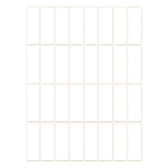 Slika pojedinačnog lista, Artikl: 3323, višenamjenske etikete, format: 38 x 14 mm, 32 etiketa/ list?