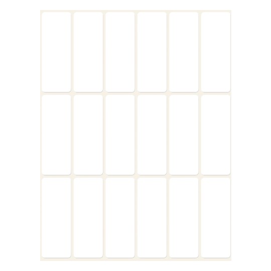 Slika pojedinačni list, Artikal: 3327, Višenamjenske naljepnice, Format: 50 x 19 mm, 18 naljepnica/stranici?