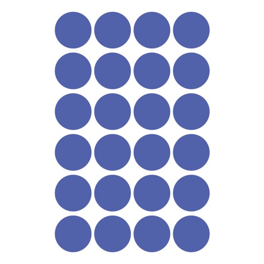 Slika pojedinačni list, Artikl: 3596, Oznake, Format: ⌀ 18 mm, 24 oznaka/list?