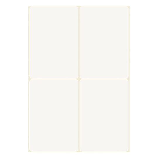 Izvedbeni crtež pojedinačni list A4, Artikl: 51063, Naljepnice s imenom, Format: 80 x 54 mm.