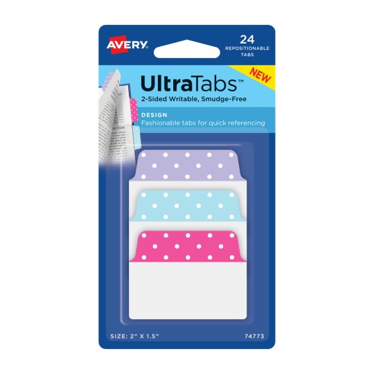 Slika proizvoda: Avery Zweckform, artikl: 74773, ljepljive trake, 50,8 x 38,1 mm, malo pakiranje, 24 komada.