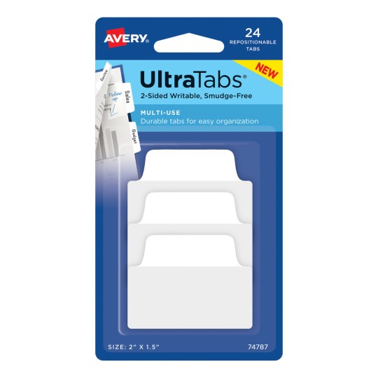 Slika proizvoda: Avery Zweckform, Artikl: 74787, ljepljive trake, 50,8 x 38,1 mm, malo pakiranje, 24 komada.