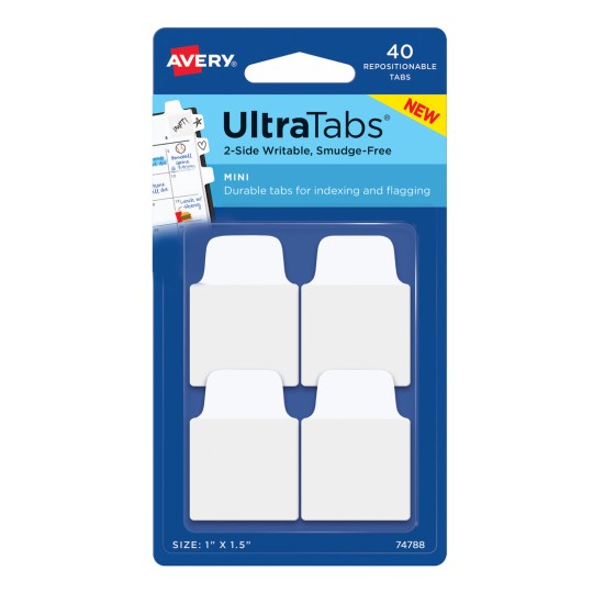 Slika proizvoda: Avery Zweckform, Artikl: 74788, Samoljepljive trake, 25,4 x 38,1 mm, Mala pakiranja, 40 komada.