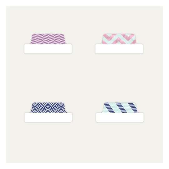 Slika proizvoda različitih dizajna, Artikl: 74897, Samoljepljive trake, Format: 63,5 x 25,4 mm