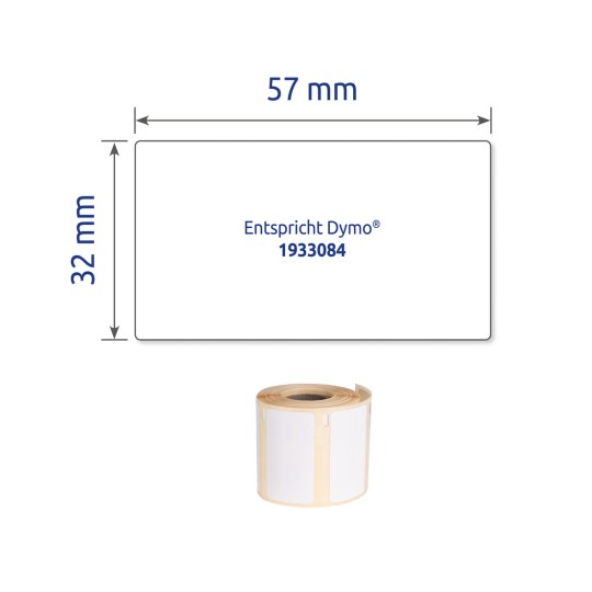 Pojedinačna slika etikete, artikl: A1933084, rolne etiketa, format: 32 x 57 mm, 400 etiketa/rolni