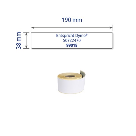 Pojedinačna slika etikete, Artikal: AS0722470, Naljepnice u rolama, Format: 38 x 190 mm, 110 naljepnica/rola?