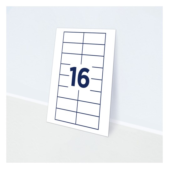 Slika prikazuje karticu s brojem 16 i rešetkastim linijama na bijeloj pozadini.