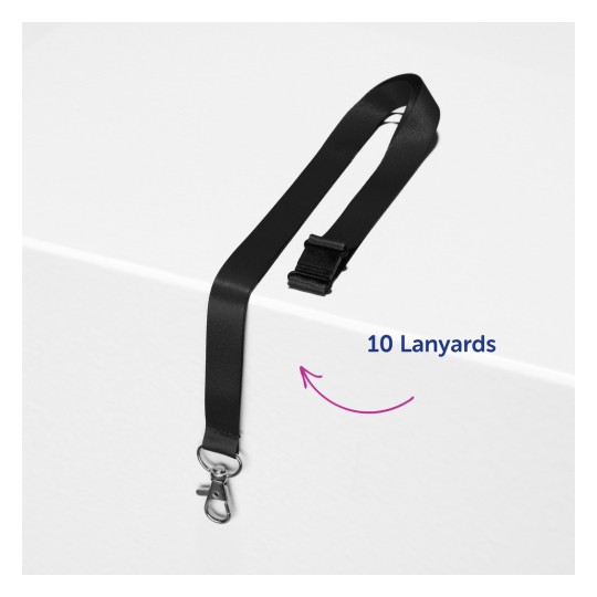 Slika prikazuje crnu traku s kopčom koja leži na bijeloj površini. Tekst navodi '10 traka.'