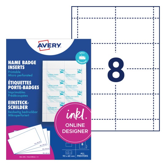 Slika pakiranja s naljepnicama: Avery Zweckform, Artikl: L4728-20, umetni znakovi, format: 60 x 90 mm, prikladno za tiskanje: inkjet, kolor laserski, crno-bijeli laserski, kopirni uređaji, sadržaj: 160 umetnih znakova / 20 listova, 8 kartica/list?