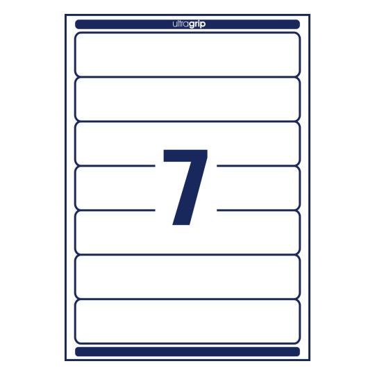 Strojna crtež pojedinačni list A4, Artikl: L4760REV-20, Naljepnice za registratore, odvojive, Format: 38 x 192 mm, 7 naljepnica/stranici?