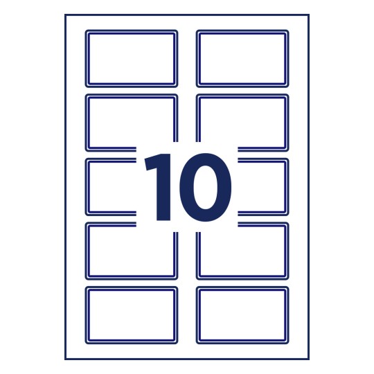 Crttež probijanja pojedinačnog lista A4, Artikl: L4787-20, Nazivne naljepnice, Format: 80 x 50 mm?