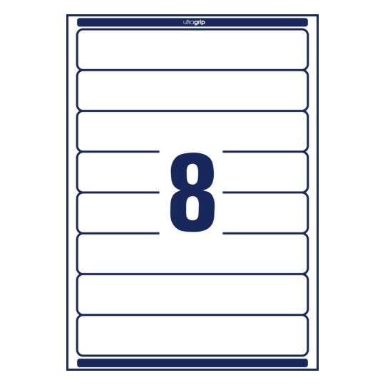 Probijeni crtež, pojedinačni list A4, artikl: L6060REV-20, naljepnice za registratore, uklonjivo, format: 34 x 192 mm, 8 naljepnica/lišće?