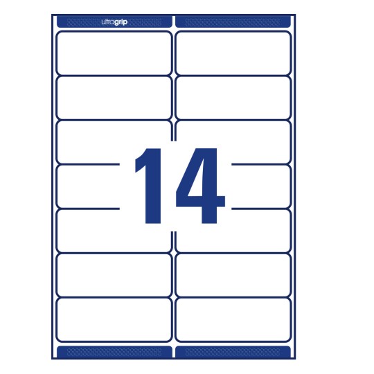 Crtanje probijanja pojedinačnog lista A4, Artikl: L7163-40, Adresne naljepnice, Format: 99,1 x 38,1 mm, 14 naljepnica/ list?