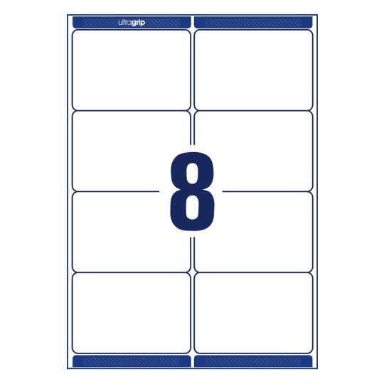 Stanzzeichnung pojedinačni list A4, Članak: L7165-100, Dostavne naljepnice, Format: 99,1 x 67,7 mm, 8 naljepnica/ploča.