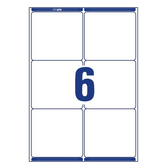Stanzni crtež pojedinačnog lista A4, Artikl: L7166-100, Poštanske naljepnice, Format: 99,1 x 93,1 mm, 6 naljepnica/list?