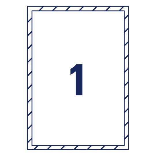 A4 pojedinačni list s izrezom, artikal: L9001-10, naljepnice za na staklo, format: 210 x 297 mm, 1 naljepnica/stranica?