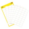 Slika pakiranja s listovima naljepnica: Avery Zweckform višenamjenske naljepnice, artikl: 3042, format: 18 x 12 mm, sadržaj: 216 naljepnica / 6 listova, 36 naljepnica/list.