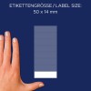 Usporedba veličine s rukom, Artikl: 3086, jedan list višenamjenskih etiketa, format: 50 x 14 mm, boja: bijela?