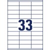 Crtanje izrezivanja pojedinačnih listova A4, Artikl: 3421, Univerzalne naljepnice, Format: 70 x 25,4 mm, 33 naljepnica/stranica