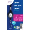 Slika proizvoda: Avery Zweckform, artikl: 4830, tekstilna traka s mehanizmom za namatanje, 8 x 400 mm, malo pakiranje, 10 komada.