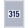 Izrezni crtež pojedinačnog lista A4, Artikal: 6221REV-10, Okrugle naljepnice, odvojive, Format: ⌀ 10 mm, 315 naljepnica/ list?