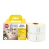 Slika pakiranja s rolom etiketa: Avery Zweckform rolne etikete, Proizvod: A1933083, Format: 25 x 25 mm, Primjereno za pisač: Termalni direktni pisači, Dymo LabelWriter* serija 300, serija 400, serija 450, 4XL, Wireless, Sadržaj: 1.700 etiketa / 2 role, 850 etiketa/rola.