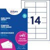Avery paket umetaka za bedževe s listom naljepnica i velikim brojem 14?