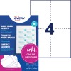Avery paket umetaka za imenske bedževe s primjerom lista bedževa i velikom grafikom broja 4?