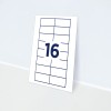 Slika prikazuje karticu s brojem 16 i rešetkastim linijama na bijeloj pozadini.