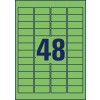 Pečatni crtež pojedinačnog lista A4, Artikl: L6040-20, obojene etikete, odvojive, format: 45,7 x 21,2 mm, 48 etiketa/stranica.