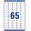 Crtanje izrezivanja pojedinačnog lista A4, Članak: L7651-100, Adresne etikete, Format: 38,1 x 21,2 mm, 65 etiketa/ploči