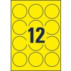 Crtanje matrice pojedinačnog lista A4, Artikl: L7670Y-25, Naljepnice u posebnim bojama, Format: ⌀ 63.5 mm, 12 naljepnica/ list?