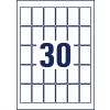 Crtanje izvijanja pojedinačnog lista A4, Artikl: L7975-25, Etikete za zamrzivač, Format: 30 x 50 mm, 30 etiket/list?