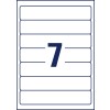 Stancirani crtež pojedinačnog lista A4, Artikl: LR4760-10, Reciklirane naljepnice za fascikle, Kućni ured, Malo pakiranje, Format: 38 x 192 mm, 7 naljepnica/stranica?